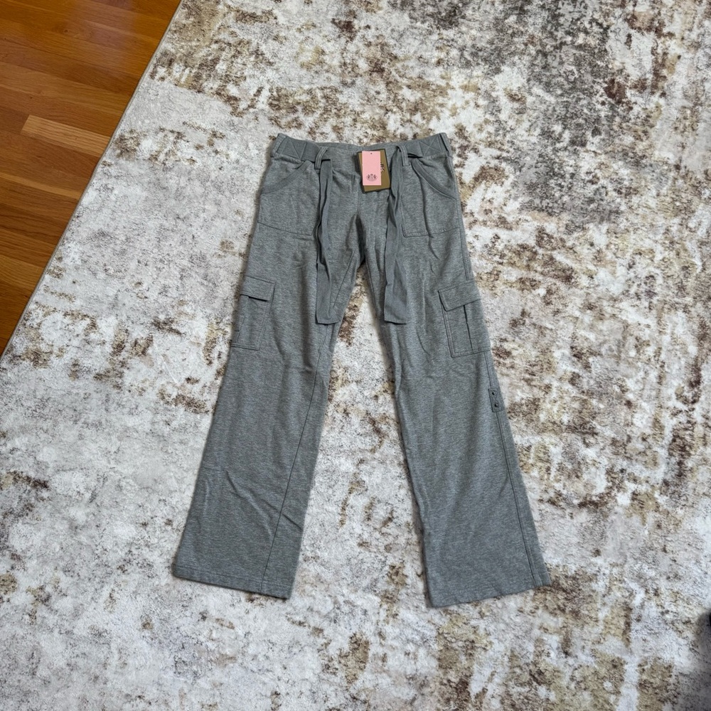 Juicy Couture Women’s Structured Charcoal Cargo Pants